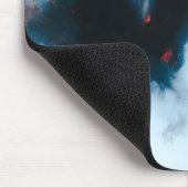  Racing Black Horse Portrait Minimalist マウスパッド (コーナー)