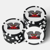 Racing Car Design Poker Chips ポーカーチップ (積み重ね)