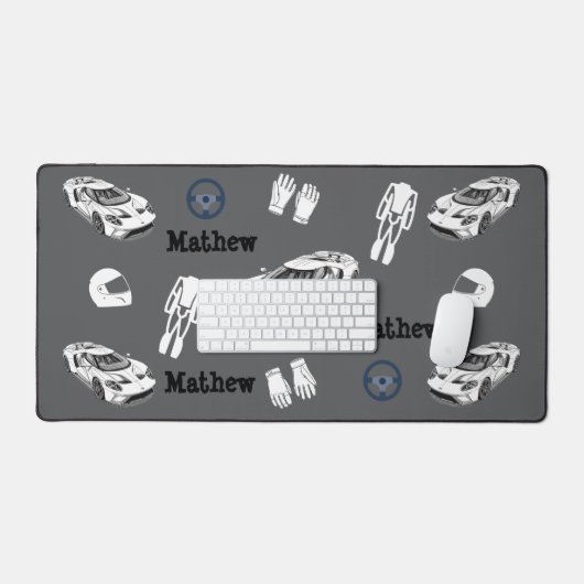 Racing car Desk Mat デスクマット (キーボード&マウス)