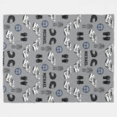 Racing car Fleece Blanket フリースブランケット (正面(横))