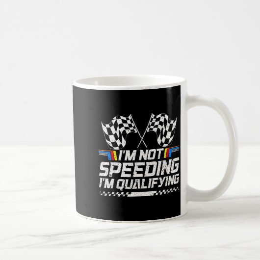 Racing Car Not Speeding Im Qualifying Race Men Kid コーヒーマグカップ (右)