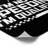 Racing Car Not Speeding Im Qualifying Race Men Kid ポスター (角)