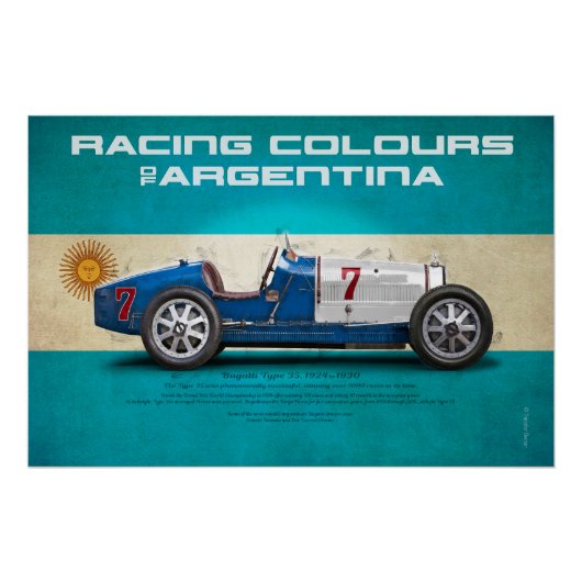 Racing Colours of Argentina ポスター (正面)
