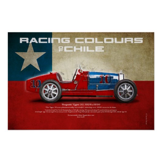Racing Colours of Chile ポスター (正面)