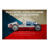 Racing Colours of Czechoslovakia ポスター (正面)