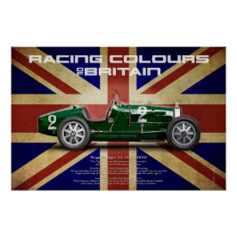 Racing Colours of Great Britain ポスター