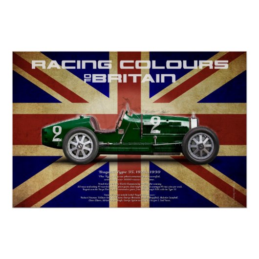 Racing Colours of Great Britain ポスター (正面)