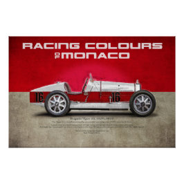 Racing Colours of Monaco ポスター