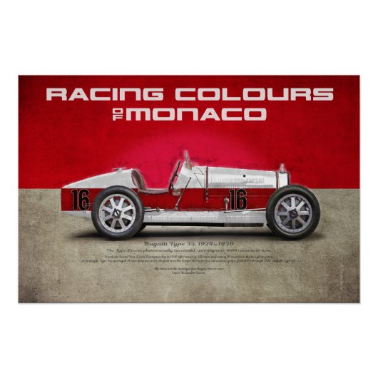 Racing Colours of Monaco ポスター (正面)