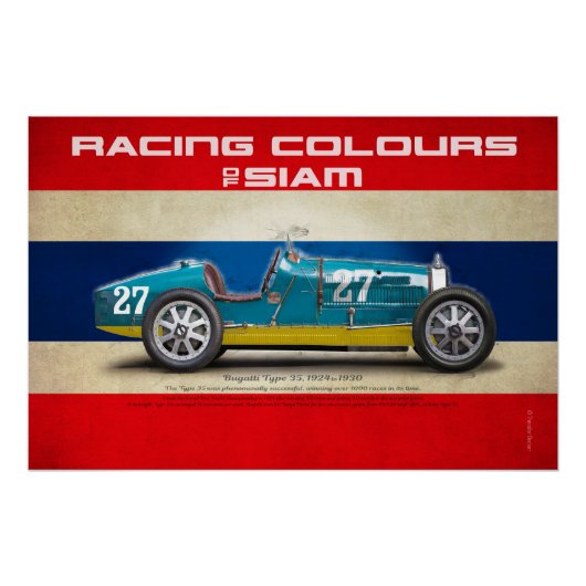 Racing Colours of Siam ポスター (正面)