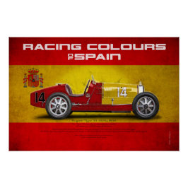 Racing Colours of Spain ポスター