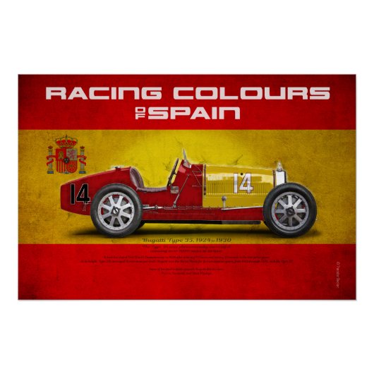 Racing Colours of Spain ポスター (正面)