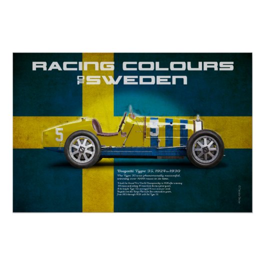Racing Colours of Sweden ポスター (正面)
