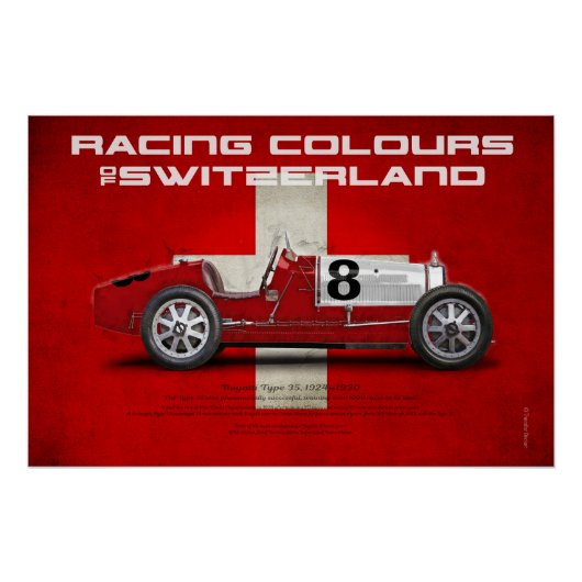 Racing Colours of Switzerland ポスター (正面)