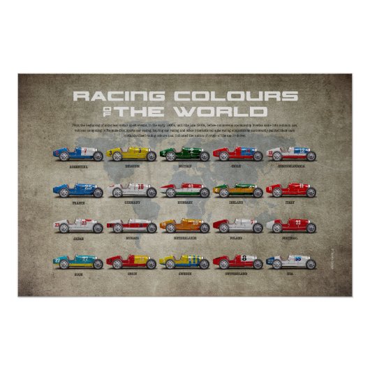 Racing Colours of the World ポスター (正面)