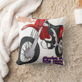 Racing Dirt Bike Art クッション (ブランケット)