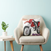 Racing Dirt Bike Art クッション (椅子)