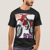 Racing Dirt Bike Art Tシャツ (正面)