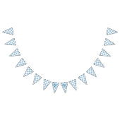 Racing Flag Checkered Blue & White bunting banner バンティングフラッグ (全)