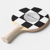 Racing Flag, Custom Table Tennis, Checkered Sports 卓球ラケット (正面アングル)