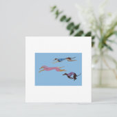 Racing Greyhounds with lead dog in Bunny suit カード (スタンド正面)