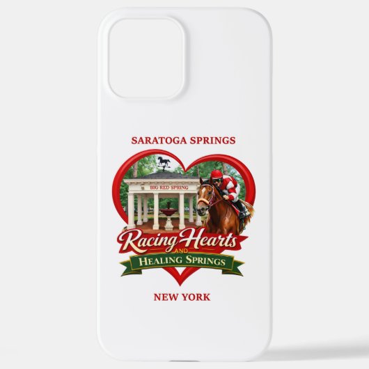 Racing Hearts and Healing Springs Iphone case iPhoneケース (裏面)