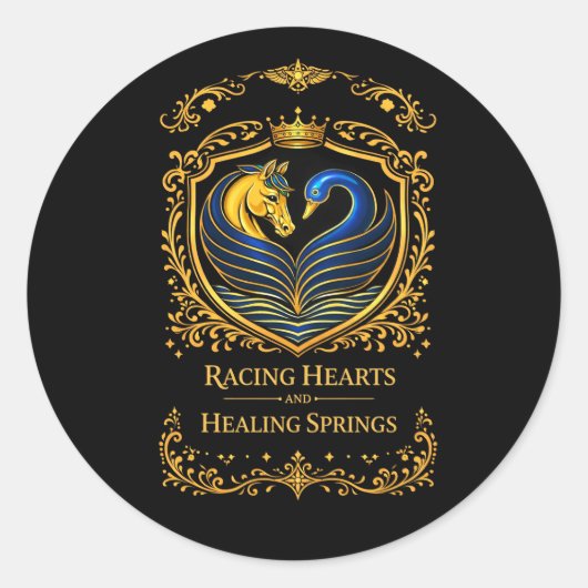 Racing Hearts and Healing Springs Lighter ラウンドシール (正面)