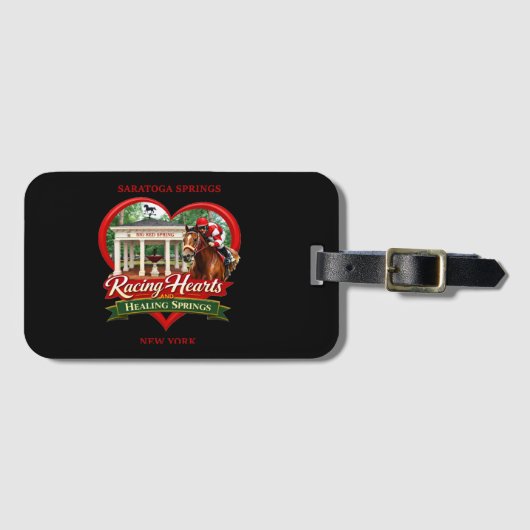 Racing Hearts And Healing Springs - luggage tag ラゲッジタグ (正面横)
