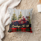 Racing Santa Claus クッション (ブランケット)