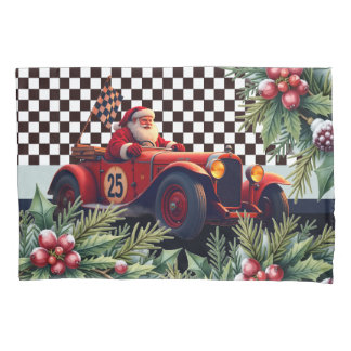 Racing Santa Claus holiday 枕カバー