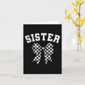 Racing Sister Of The First Birthday Boy Race Car F カード (黄色い花)