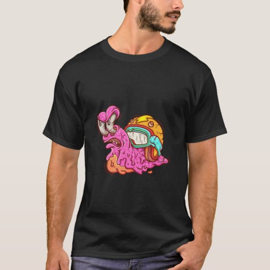 Racing Snail  Tシャツ (正面)