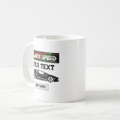 Racing Speed Car Design – Fast Motorsport Performa コーヒーマグカップ (正面左)