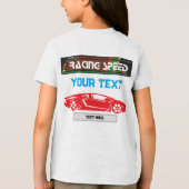 Racing Speed Car Design – Fast Motorsport Performa トライブレンドＴシャツ (裏面)
