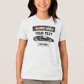 Racing Speed Car Design – Fast Motorsport Performa トライブレンドＴシャツ (正面)