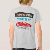 Racing Speed Car Design – Fast Motorsport Performa トライブレンドＴシャツ (裏面)