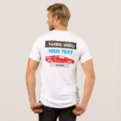 Racing Speed Car Design – Fast Motorsport Performa トライブレンドＴシャツ (裏面全面)