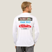 Racing Speed Car Design – Fast Motorsport Performa トライブレンドＴシャツ (背面全体)