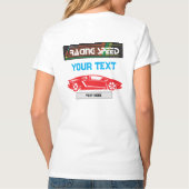 Racing Speed Car Design – Fast Motorsport Performa Tシャツ (裏面)
