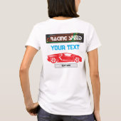 Racing Speed Car Design – Fast Motorsport Performa Tシャツ (裏面)