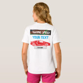 Racing Speed Car Design – Fast Motorsport Performa Tシャツ (裏面フル)