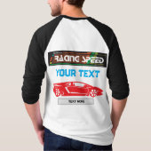 Racing Speed Car Design – Fast Motorsport Performa Tシャツ (裏面)
