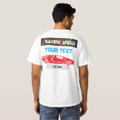 Racing Speed Car Design – Fast Motorsport Performa Tシャツ (裏面フル)