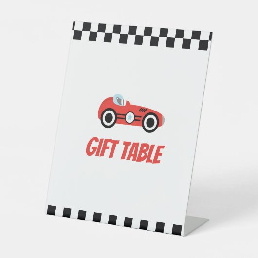 Racing Theme Table Top Sign 台座サイン (正面)