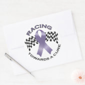 Racing Towards a Cure v2 – 全がん – ステッカー5 ラウンドシール (封筒)