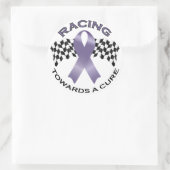 Racing Towards a Cure v2 – 全がん – ステッカー5 ラウンドシール (バッグ)