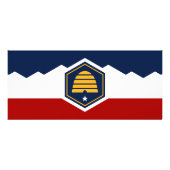 Rack Card with Flag of Utah, USA ラックカード (裏面)