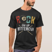 Rack Em Up Buttercup Stick 8 Ball Billiards Pool Tシャツ (正面)