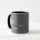 Racket Ball Logo Mug – Sporty Energy Cup マグカップ (正面左)