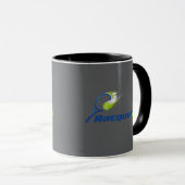 Racket Ball Logo Mug – Sporty Energy Cup マグカップ (正面右)